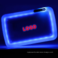 Amazon Top Sale Custom Logo Plastic Light Up Glow in The Dark Led Rolling Tray